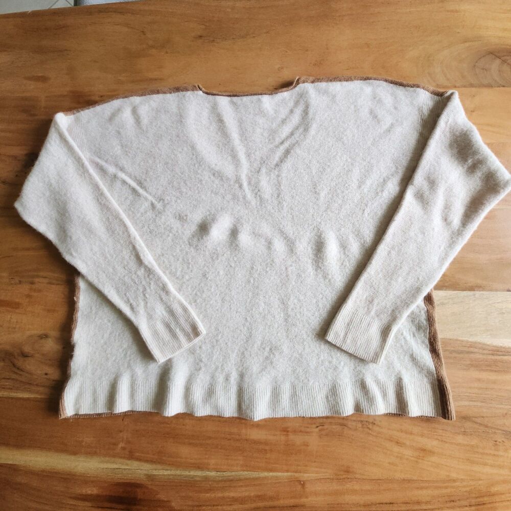 Madewell Womens 2XL Merino Wool Alpaca Colorblock Scoop Neck Knit Pullover - Picture 5 of 9